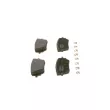 BOSCH 0 986 424 890 - Jeu de 4 plaquettes de frein arrière