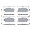 BOSCH 0 986 424 945 - Jeu de 4 plaquettes de frein avant