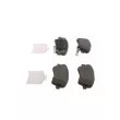 BOSCH 0 986 424 952 - Jeu de 4 plaquettes de frein avant