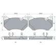 BOSCH 0 986 424 965 - Jeu de 4 plaquettes de frein avant
