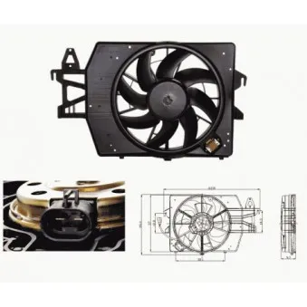 NRF 47682 - Ventilateur, refroidissement du moteur