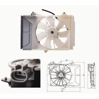 Ventilateur, refroidissement du moteur NRF OEM DER50001