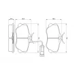 BOSCH 0 986 460 973 - Jeu de 4 plaquettes de frein avant