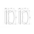 BOSCH 0 986 461 760 - Jeu de 4 plaquettes de frein avant