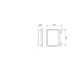 BOSCH 0 986 462 282 - Jeu de 4 plaquettes de frein avant