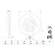 Jeu de 2 disques de frein avant BOSCH [0 986 479 G94]