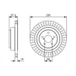 BOSCH 0 986 479 T56 - Jeu de 2 disques de frein arrière