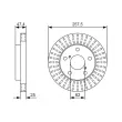 Jeu de 2 disques de frein avant BOSCH [0 986 479 U05]