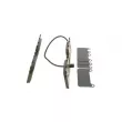 BOSCH 0 986 494 069 - Jeu de 4 plaquettes de frein avant