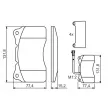 BOSCH 0 986 494 069 - Jeu de 4 plaquettes de frein avant