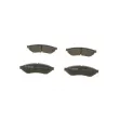 BOSCH 0 986 494 172 - Jeu de 4 plaquettes de frein arrière