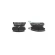 BOSCH 0 986 494 412 - Jeu de 4 plaquettes de frein arrière