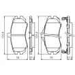 BOSCH 0 986 494 426 - Jeu de 4 plaquettes de frein avant