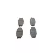 BOSCH 0 986 494 532 - Jeu de 4 plaquettes de frein avant