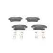 BOSCH 0 986 494 586 - Jeu de 4 plaquettes de frein arrière