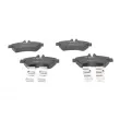 BOSCH 0 986 494 601 - Jeu de 4 plaquettes de frein avant