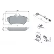 BOSCH 0 986 494 601 - Jeu de 4 plaquettes de frein avant