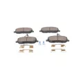 BOSCH 0 986 494 615 - Jeu de 4 plaquettes de frein avant