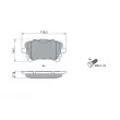 BOSCH 0 986 494 889 - Jeu de 4 plaquettes de frein avant