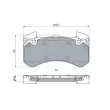 BOSCH 0 986 494 991 - Jeu de 4 plaquettes de frein avant
