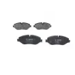 BOSCH 0 986 495 098 - Jeu de 4 plaquettes de frein avant