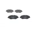 BOSCH 0 986 495 098 - Jeu de 4 plaquettes de frein avant