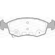 OPEN PARTS BPA0172.34 - Jeu de 4 plaquettes de frein avant