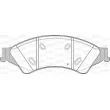 OPEN PARTS BPA1524.02 - Jeu de 4 plaquettes de frein avant