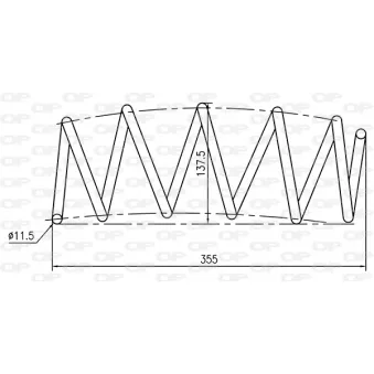 Ressort de suspension OPEN PARTS OEM 93188977