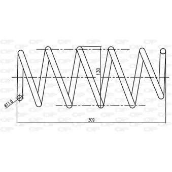 Ressort de suspension OPEN PARTS OEM 312106