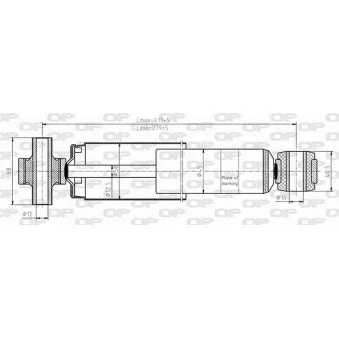 Jeu de 2 amortisseurs arrière OPEN PARTS OEM 436607