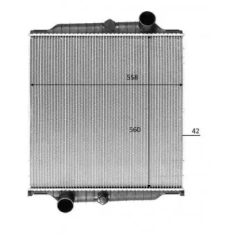 Radiateur, refroidissement du moteur NRF 50195 pour VOLVO FL6 FL 612 - 209cv