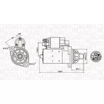 Démarreur MAGNETI MARELLI OEM 02M911023