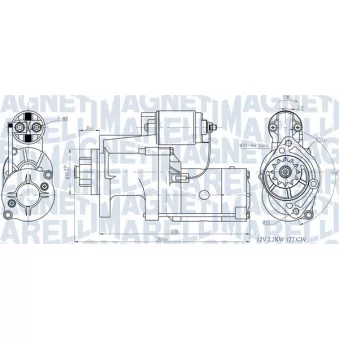 Démarreur MAGNETI MARELLI OEM M2TS0571