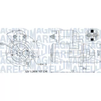 Démarreur MAGNETI MARELLI OEM M0T32771