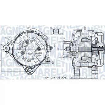 Alternateur MAGNETI MARELLI OEM 2706028260