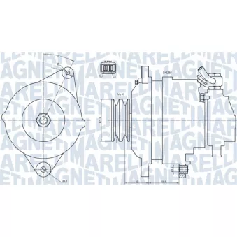 Alternateur MAGNETI MARELLI OEM 3730047501