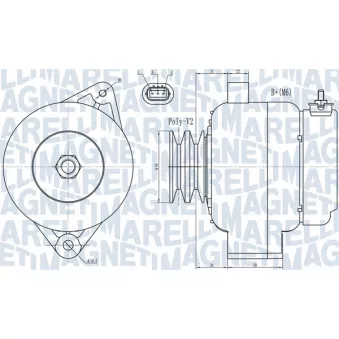 Alternateur MAGNETI MARELLI OEM 2706017230