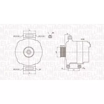 Alternateur MAGNETI MARELLI OEM 12317550319