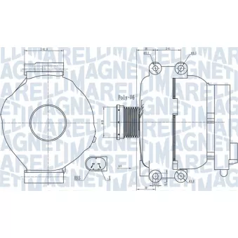 Alternateur MAGNETI MARELLI OEM 12317542529