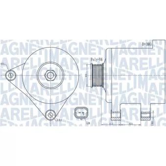 Alternateur MAGNETI MARELLI OEM A3TG1891ZE