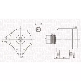 Alternateur MAGNETI MARELLI OEM 8200323126