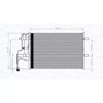 Condenseur, climatisation MAGNETI MARELLI OEM 81-4216