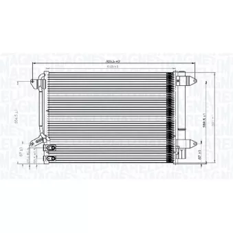Condenseur, climatisation MAGNETI MARELLI OEM V15-62-1057