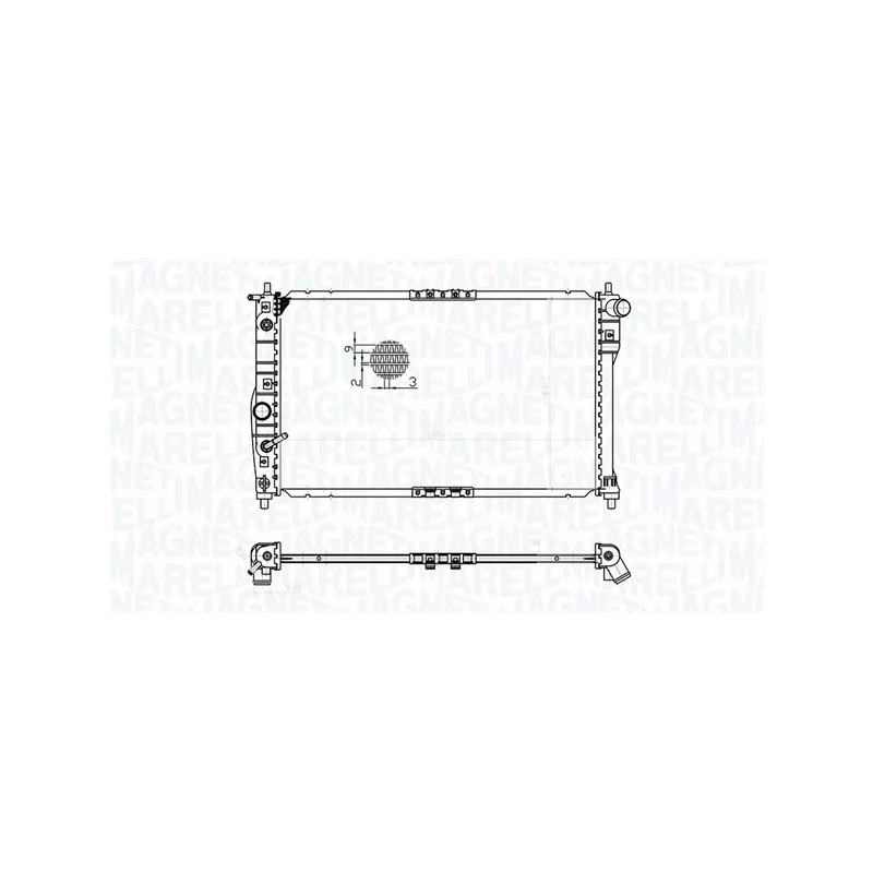 Radiateur, refroidissement du moteur MAGNETI MARELLI 350213175600 - Visuel 1