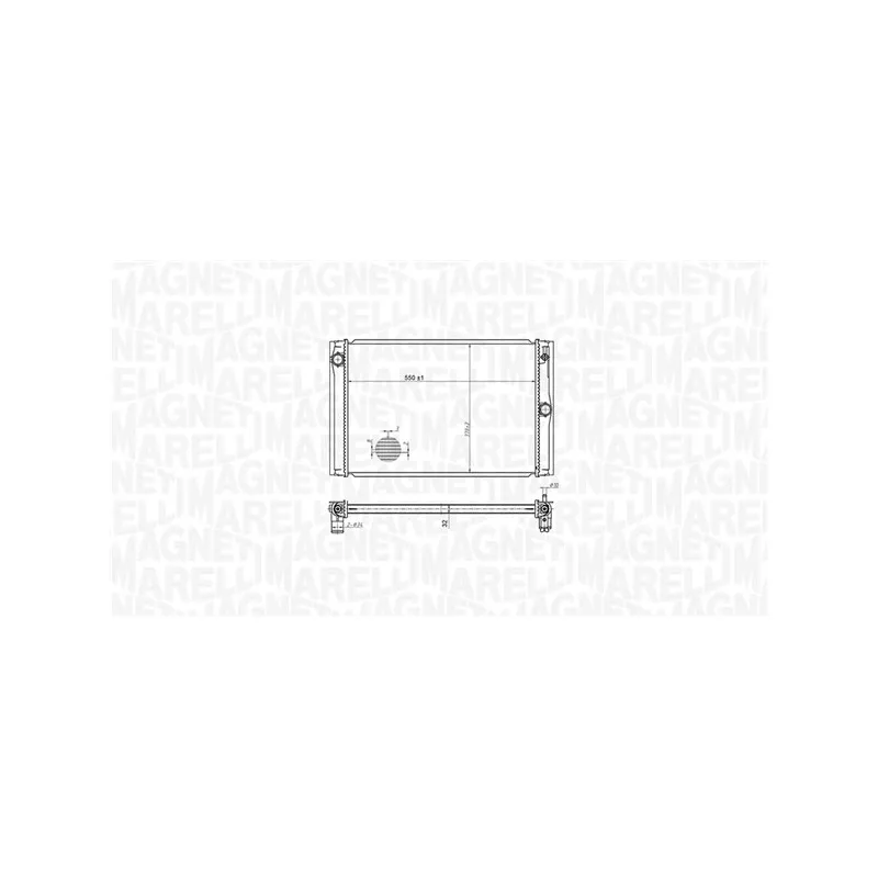 Radiateur, refroidissement du moteur MAGNETI MARELLI 350213178600 - Visuel 1
