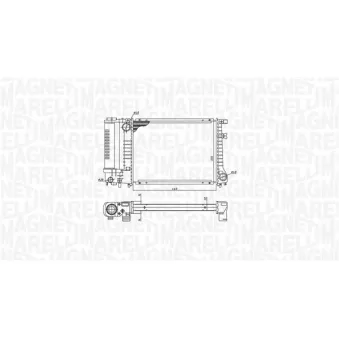 Radiateur, refroidissement du moteur MAGNETI MARELLI OEM 17111712982