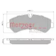 METZGER 1170948 - Jeu de 4 plaquettes de frein arrière