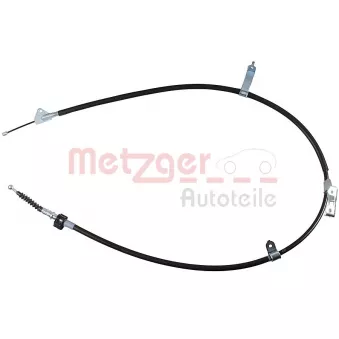 METZGER 17.1100 - Tirette à câble, frein de stationnement arrière gauche