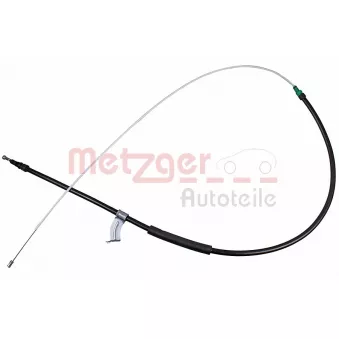 METZGER 17.9001 - Tirette à câble, frein de stationnement arrière gauche